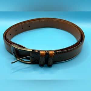JOSEPH ABBOUD Brown Genuine Leather Belt Handcrafted‎ In Italy Men’s Sz 42/105